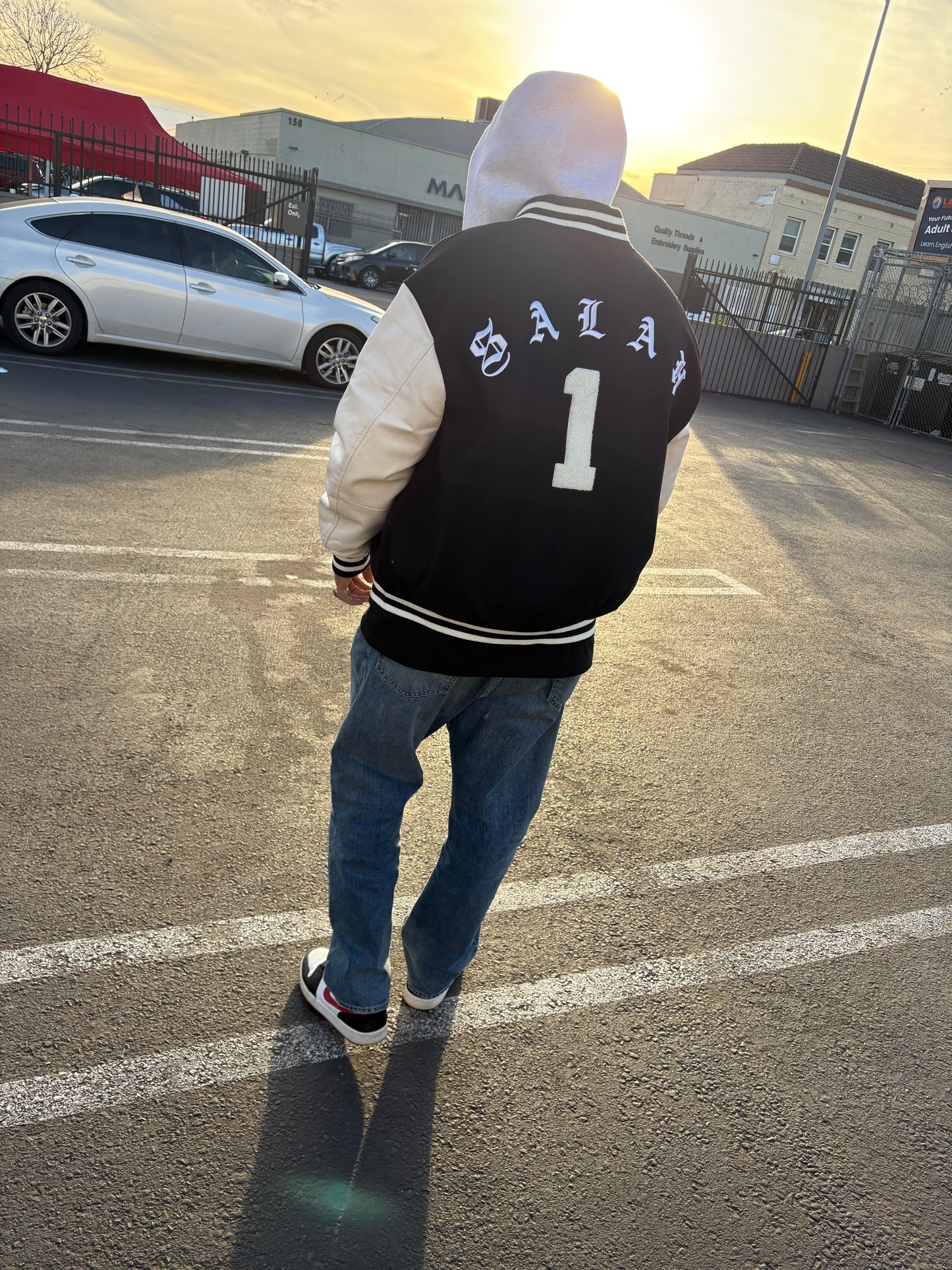“SALAH FIRST” LETTERMAN JACKET