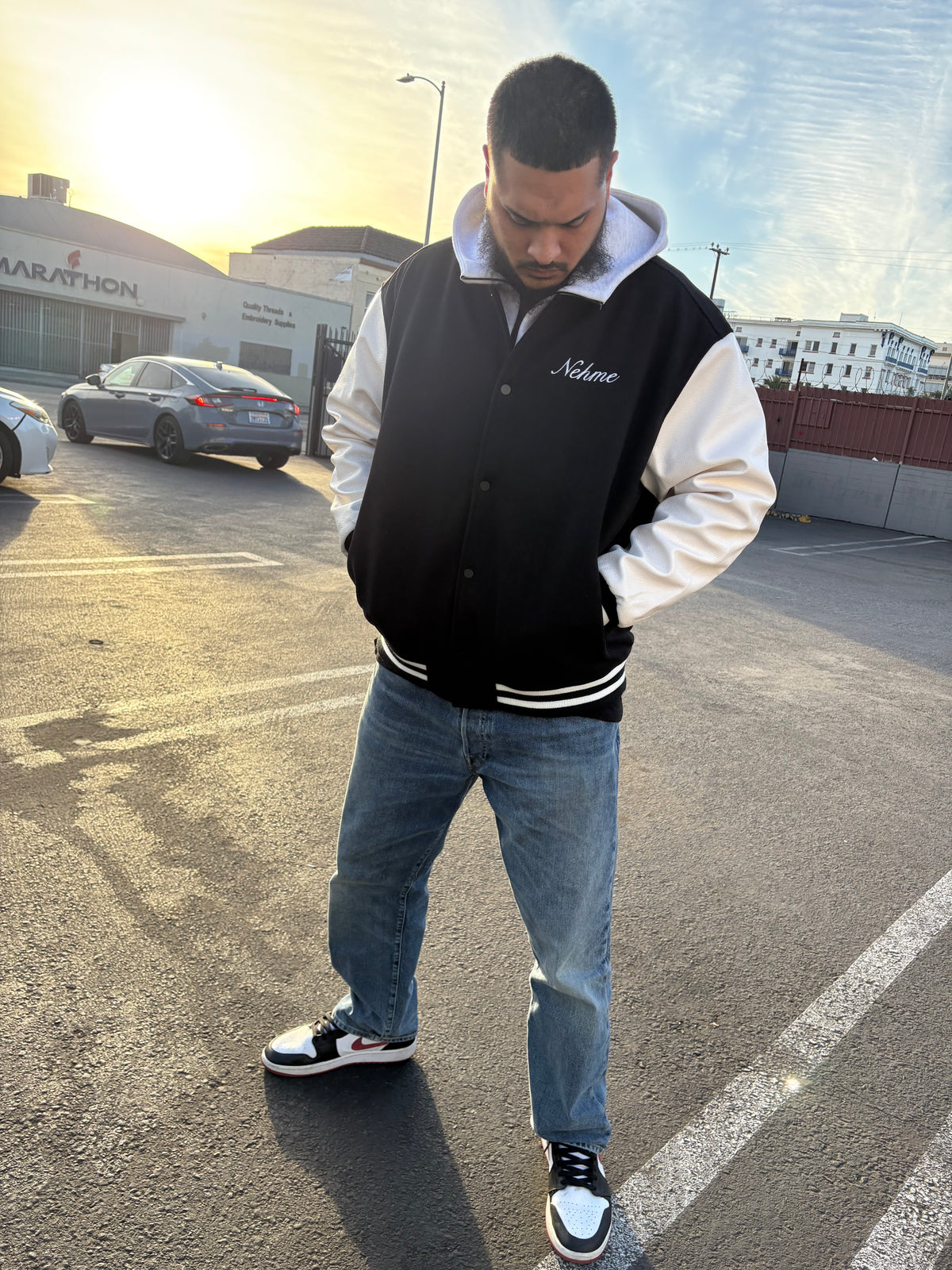 “SALAH FIRST” LETTERMAN JACKET