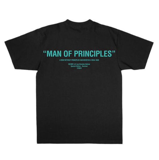 “MAN OF PRINCIPLES” T SHIRT