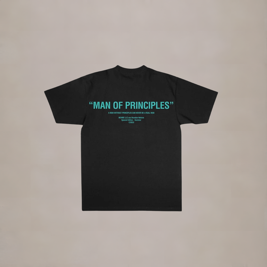 “MAN OF PRINCIPLES” T SHIRT